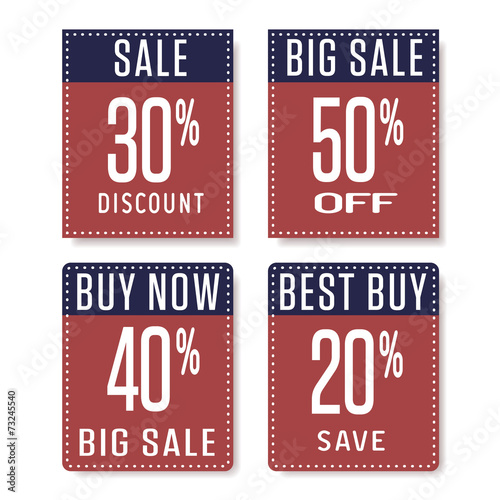 Colored labels for sales