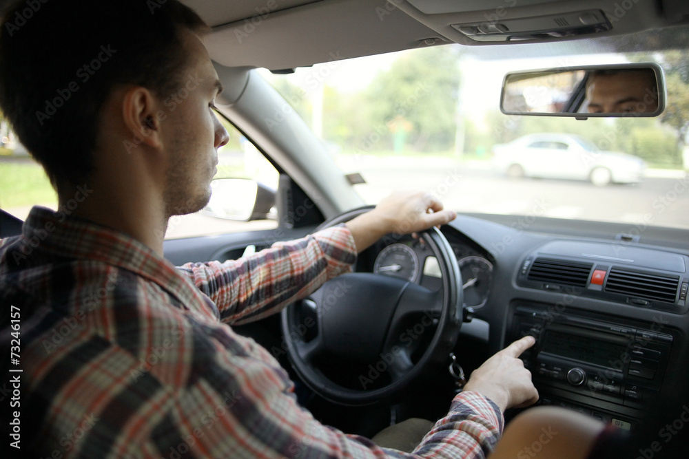 inside the car driver driving on the road inside the car driver driving on the road