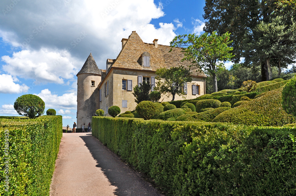 Castello di Marqueyssac e i suoi giardini, dordogna - Aquitania
