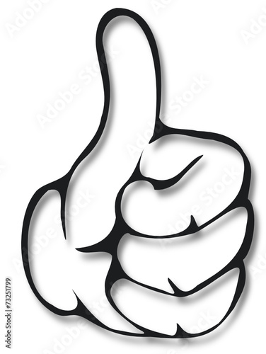 Thumbs up - Mit Schatten