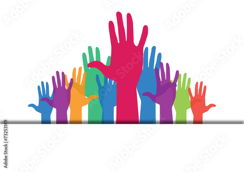Multi-colored hands