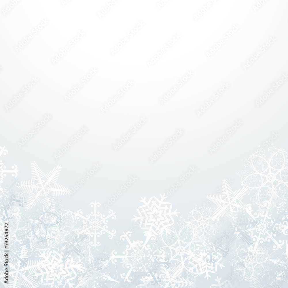 Christmas background with snowflakes and lights. Vector image Christmas background with snowflakes and lights. Vector image