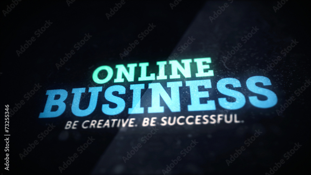 Creative online business concept background