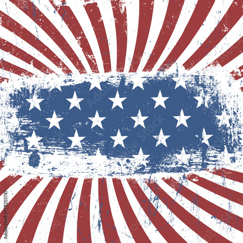 American patriotic vintage background. Vector, EPS10