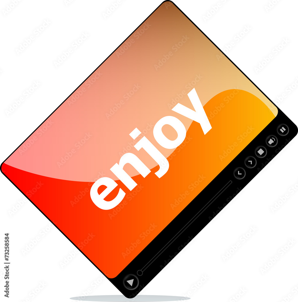 enjoy on media player interface enjoy on media player interface