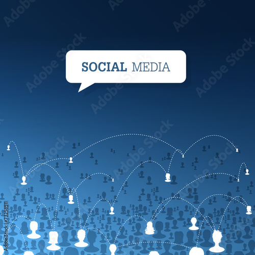 Social communications concept. Vector