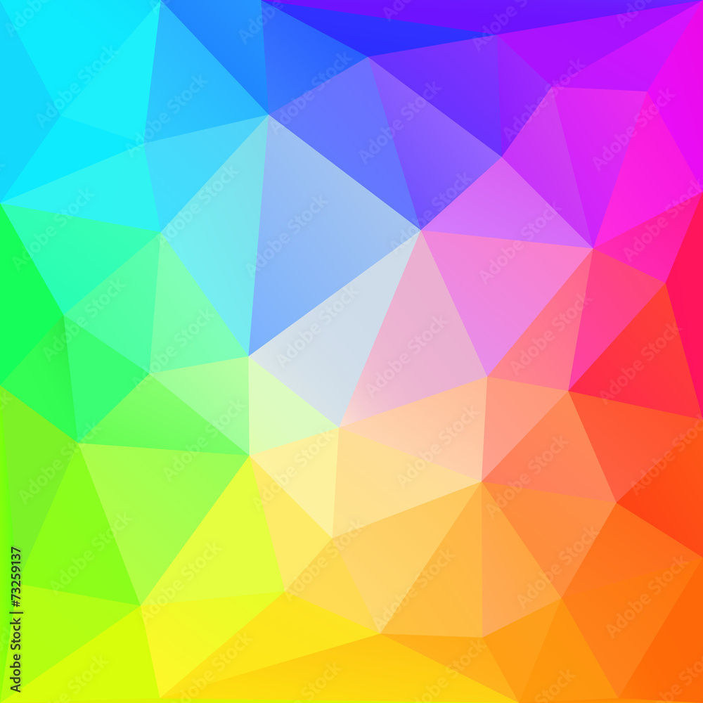 Rainbow polygonal  background. Vector EPS10.