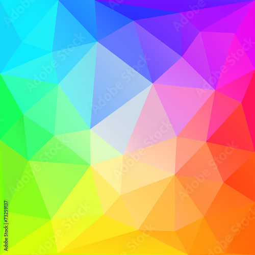 Rainbow polygonal background. Vector EPS10.