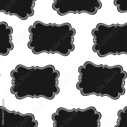 Seamless Wild West Labels Pattern. Vector