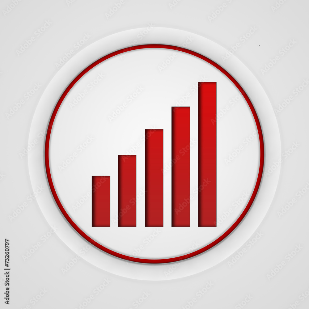 signal circular icon on white background signal circular icon on white background