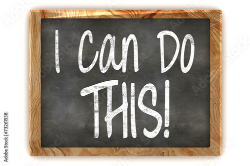 I Can Do This Concept Blackboard