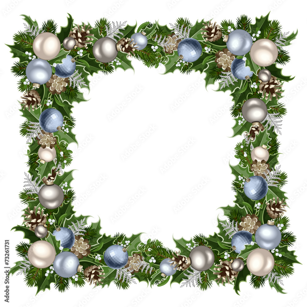 Christmas frame. Vector illustration. Christmas frame. Vector illustration.