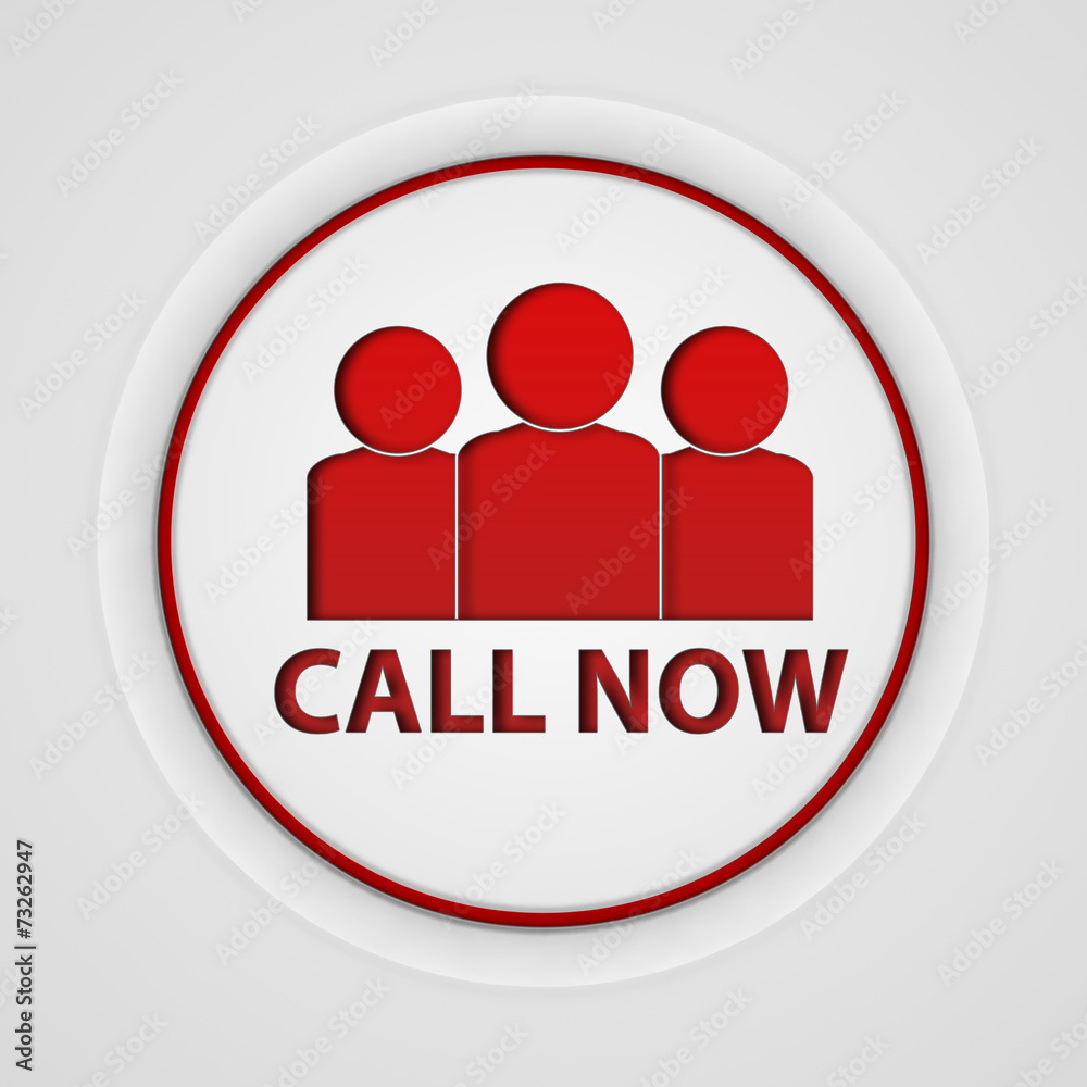 call now circular icon on white background call now circular icon on white background
