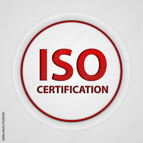 Wallpaper Mural Iso certification circular icon on white background Torontodigital.ca