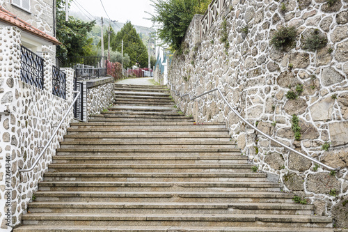 a street with stairs in Manteigas town - Portugal © Jorge Anastacio