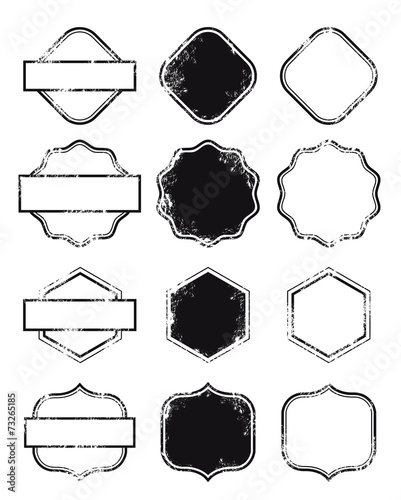 Sample Stamps. Retro Vector Set.