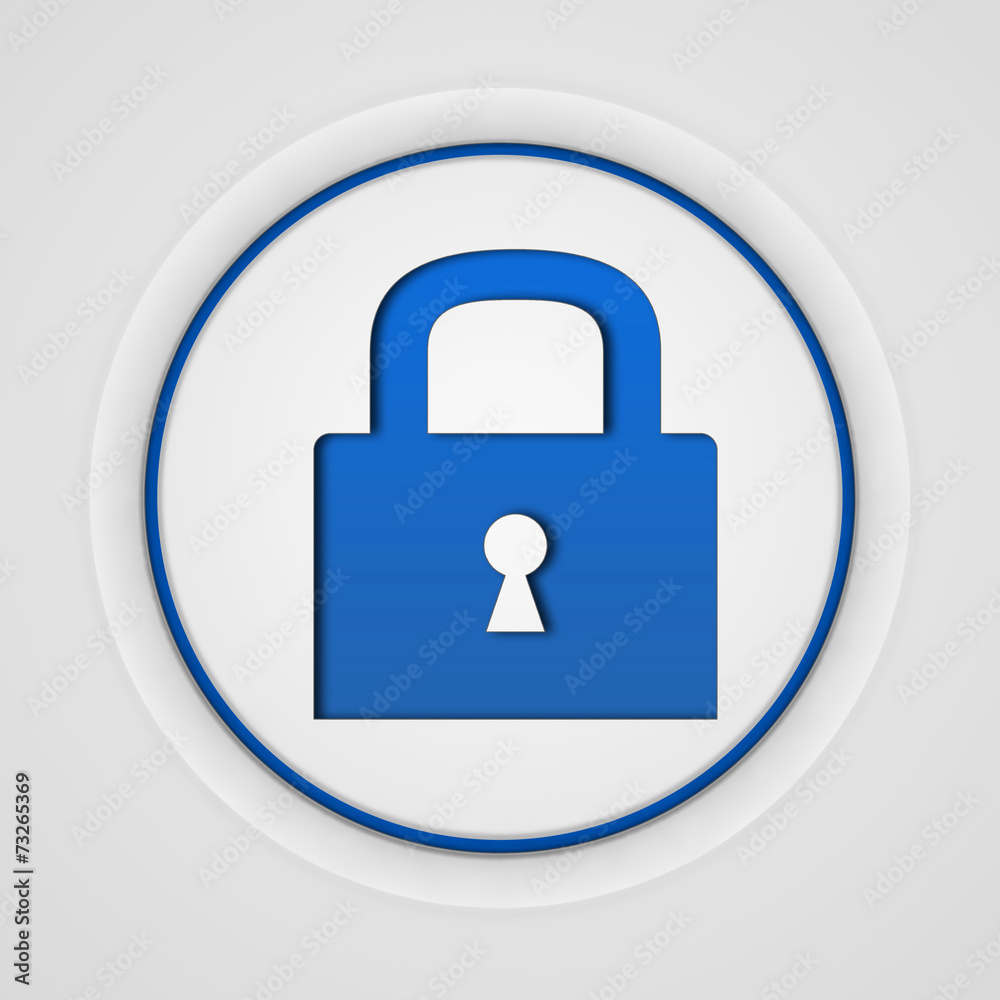 protect circular icon on white background protect circular icon on white background