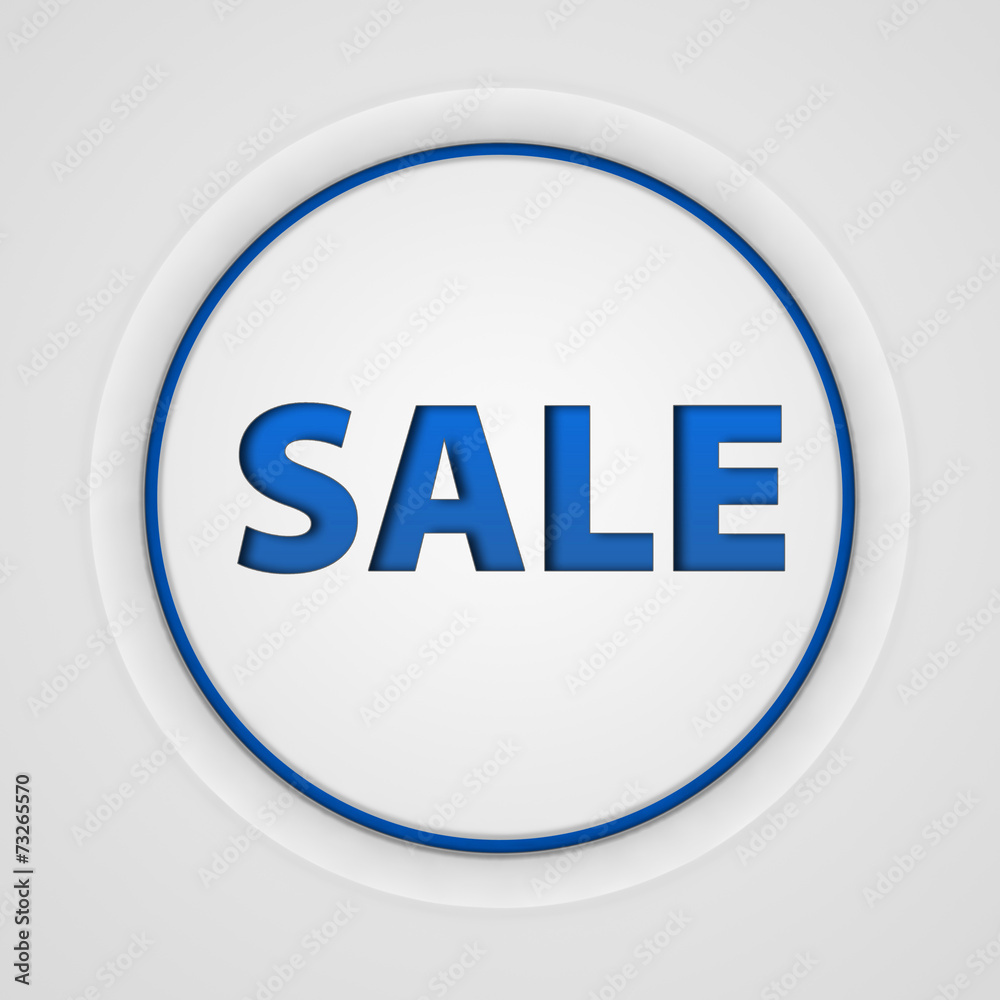 sale circular icon on white background sale circular icon on white background