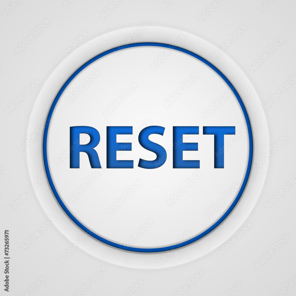reset circular icon on white background reset circular icon on white background
