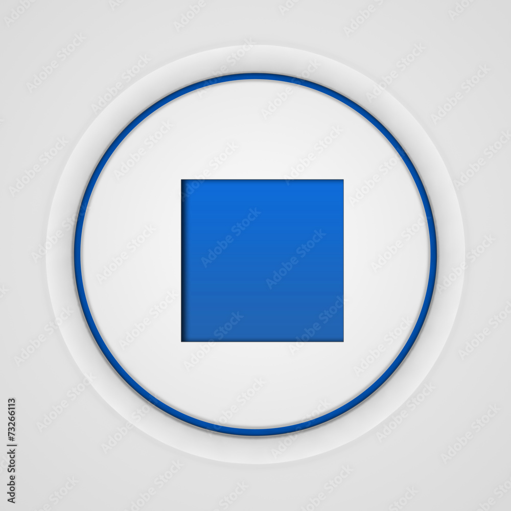 stop circular icon on white background stop circular icon on white background