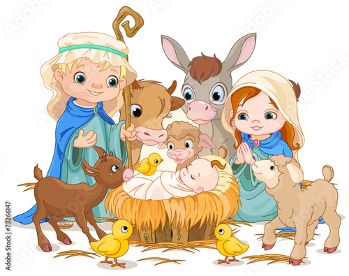 Holy Family at Christmas night