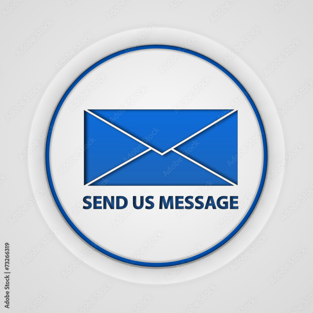 send circular icon on white background send circular icon on white background