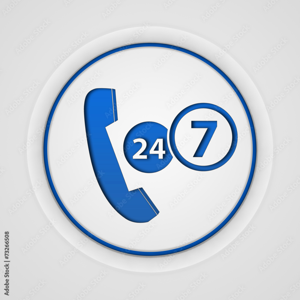 Support circular icon on white background Support circular icon on white background
