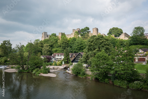 Ludlow castle and riverside