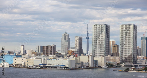 Tokyo city view with Tokyo sky tree © torsakarin