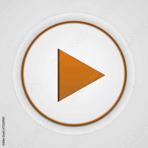 Free Download play circular icon on white background - GFXLoad