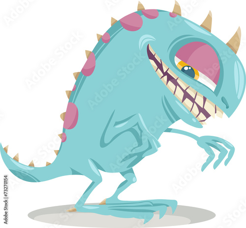 fantasy monster cartoon illustration