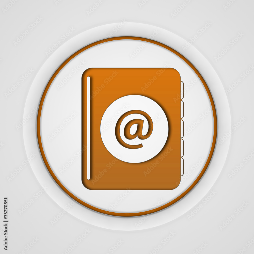 Email circular icon on white background Email circular icon on white background