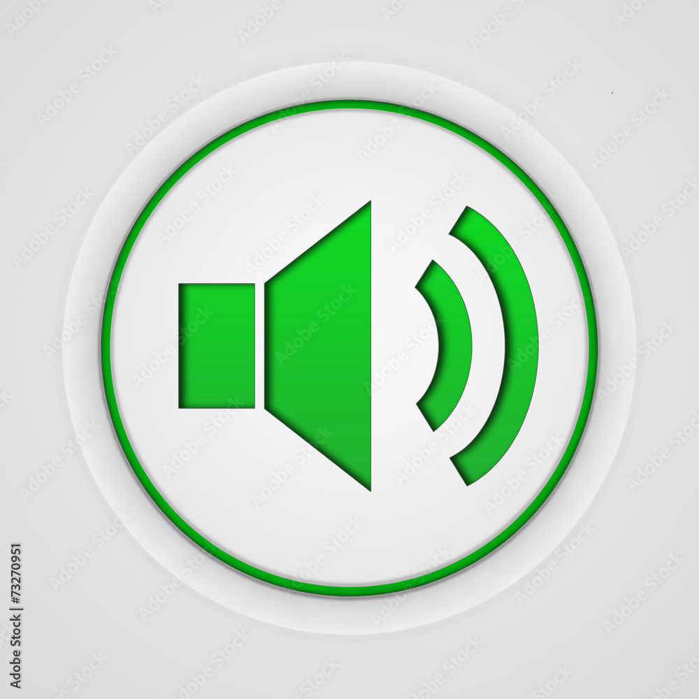 volume circular icon on white background volume circular icon on white background