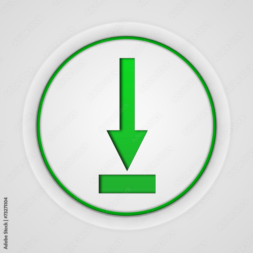 download circular icon on white background download circular icon on white background