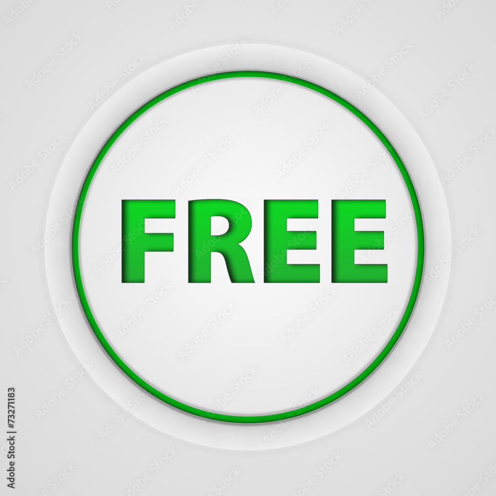 free circular icon on white background free circular icon on white background