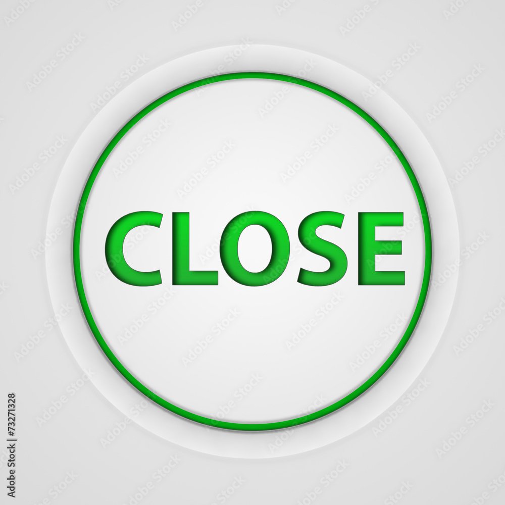 close circular icon on white background close circular icon on white background