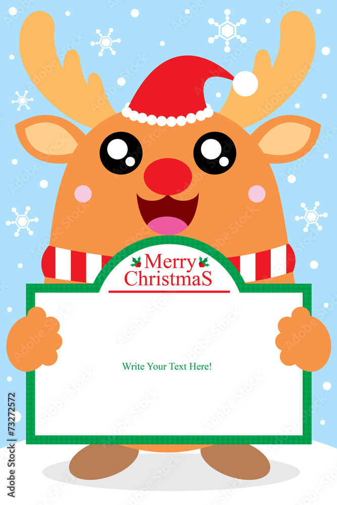 Christmas Reindeer Card