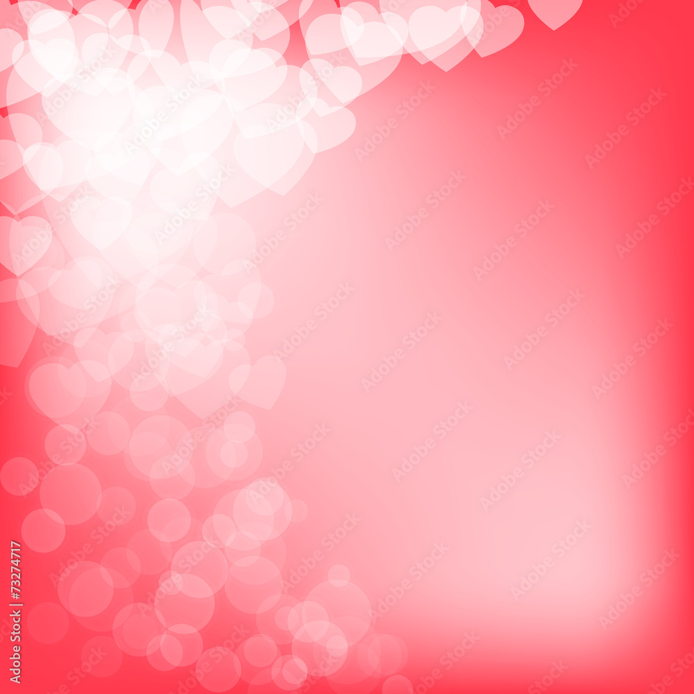 Valentine's day background with hearts