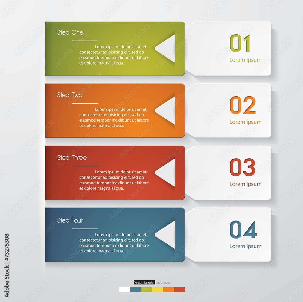 Design clean number banners template. Vector. Design clean number banners template. Vector.