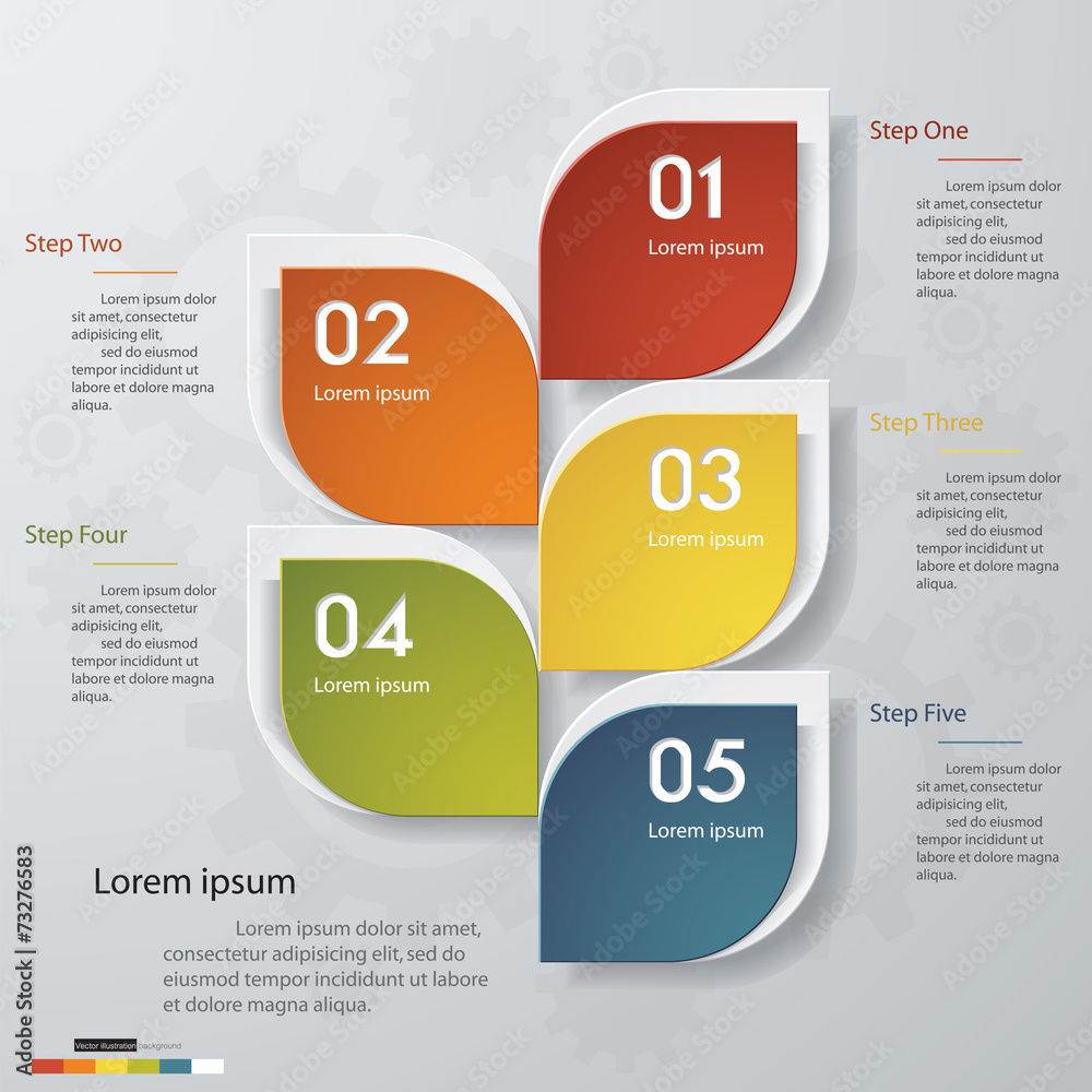 Design clean number banners template. Vector. Design clean number banners template. Vector.