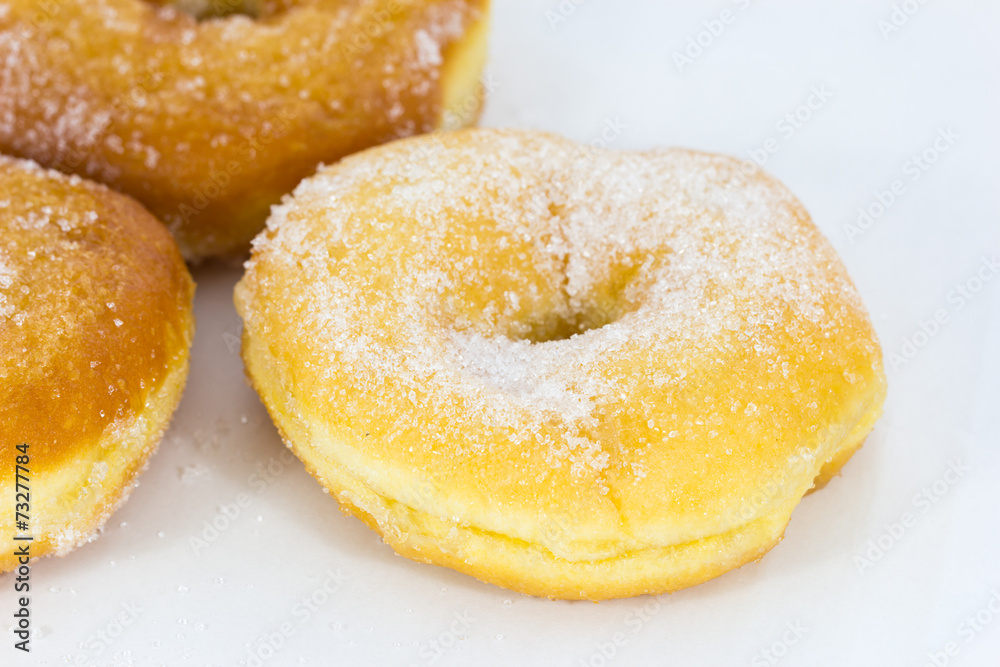 Sugar Ring Donut Isolated on White Background Sugar Ring Donut Isolated on White Background
