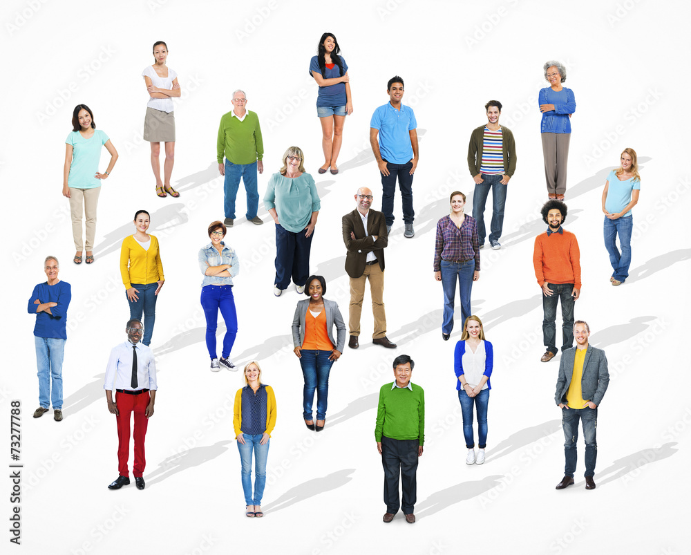 Group of Multiethnic Diverse Cheerful People Group of Multiethnic Diverse Cheerful People