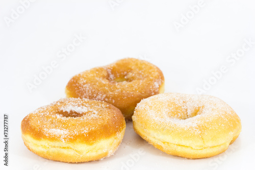 Sugar Ring Donut Isolated on White Background