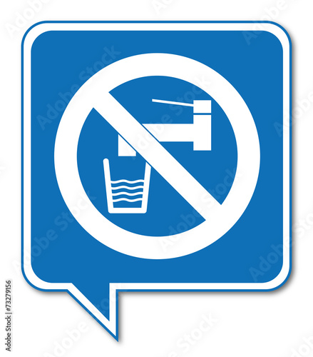 Logo eau non potable.