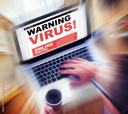 Online Internet Warning Threat Virus Concepts