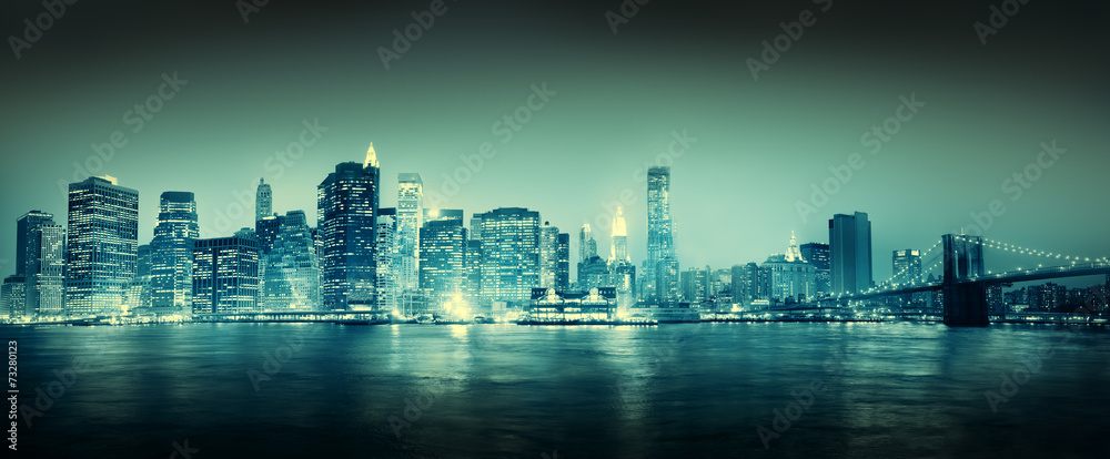 Obraz premium City Scape New York Buildings Travel Concepts