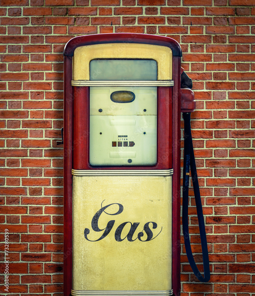 Fototapeta premium Retro Vintage Gasoline Pump