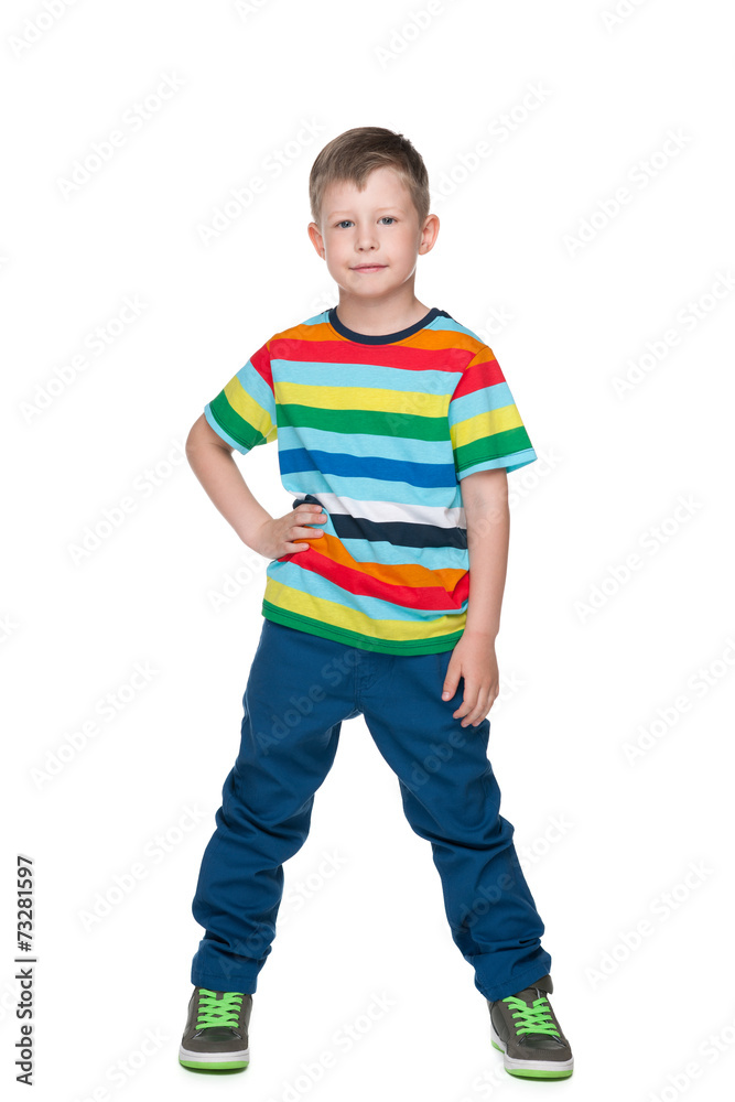 Fototapeta premium Blond little boy