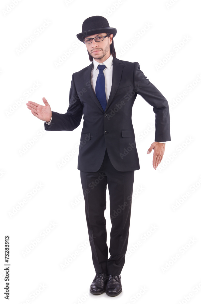 Young businessman isolated on the white background Young businessman isolated on the white background