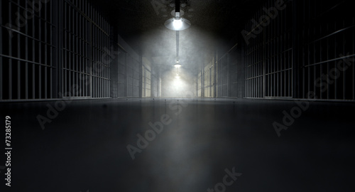 Jail Corridor And Cells photo